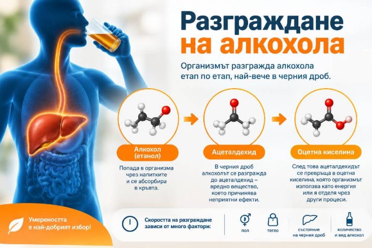 Време за разграждане на алкохола